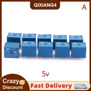 【SDJZT】 10pcs Relays DC 5V 12V 24V SRD - 250VAC 10A 5PIN Power Relays