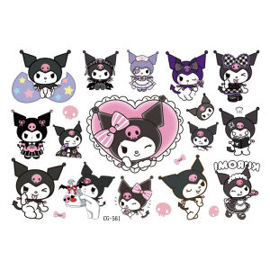 Pelekat Tatu Kanak Kanak Kartun Kuromi Cinnamoroll My Melody Hadiah Tadika Sticker Air Tidak Toksik Kids Sanrio Kuromi Tattoo Stickers Kindergarten Reward Stickers Gift 儿童卡通三丽鸥库洛米纹身贴纸水转印贴幼儿园奖励粘贴画 A326