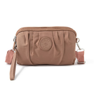 OMIPABAGS - Pioma Dalmi Tas Selempang Wanita Dompet Selempang Tas HP 3 Resleting Pouch make up Besar