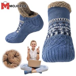 MOJOYCE Men Women Fuzzy Indoor Slippers Socks Warm for Winter Home Comfort Christmas Gift Idea