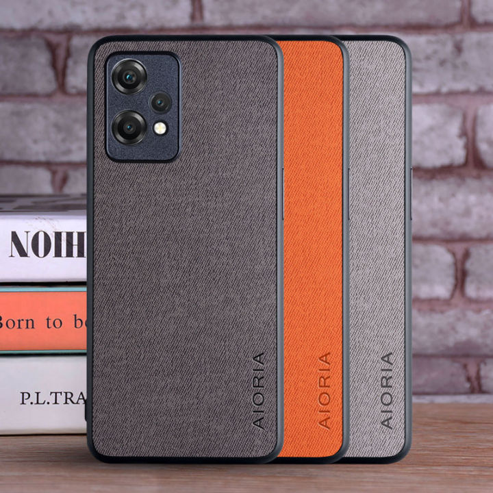 Ready Stock Aioria phone case for Oneplus Nord CE Lite 5G/Oneplus Nord  CE/Oneplus Nord CE Back cover Luxury fashion textile Leather skin soft  TPU