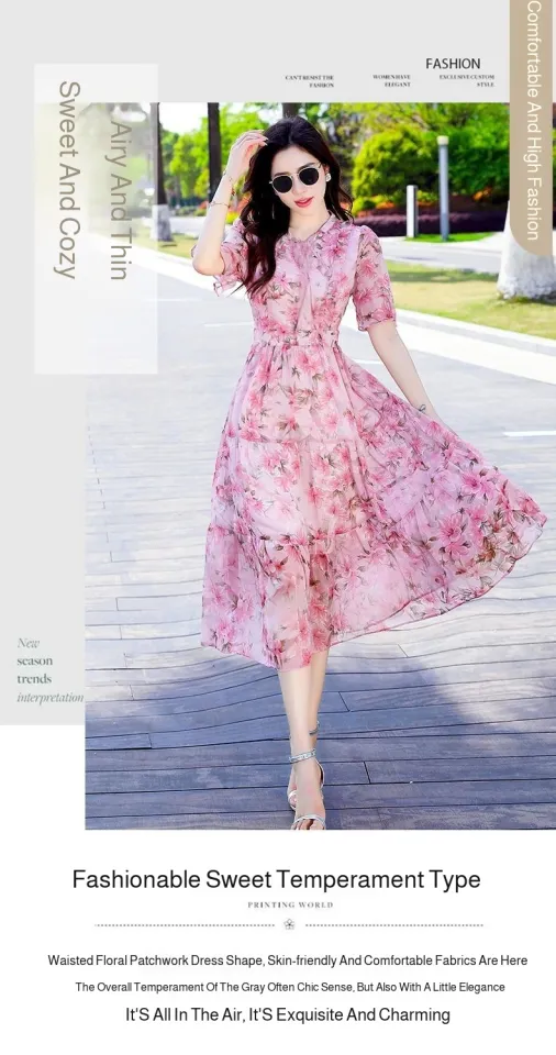 design of one piece long dress Designs One Piece Gown Long Rani Pink Georgette Frock Dress With Handworked Choker Neckline And Belt M Pink