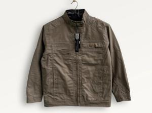 JAKET KATUN CLASSIC DHT PRIA IMPORT BOLAK BALIK KOTAK HIGH NECK