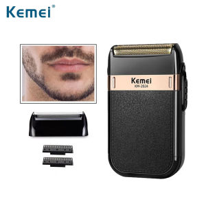 Kemei Shaver KM 2024 Alat Cukur Kumis Dan Jenggot Sistem Cas
