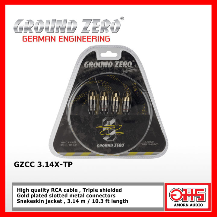 GROUND ZERO GZCC 314RH 車載用ハイグレードRCAケーブル（GZCC 1.14X 