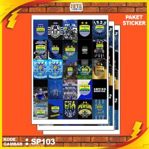 GAMBAR STICKER PERSIB / STIKER PERSIB / PAKET STIKER PERSIB PER 25 PCS / KODESP103