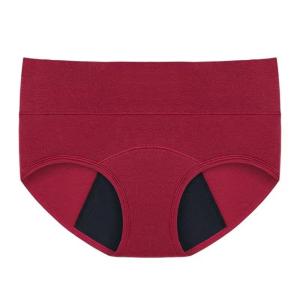 Quần lót thời kỳ eo cao cho nữ 3 lớp Đồ lót cotton chống rò rỉ dòng chảy nặng kinh nguyệt sau sinh tóm tắt quần lót