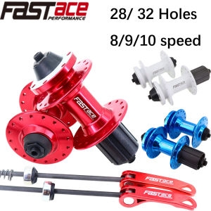 Fastace Mountain Bike Hub MTB Bicycle Front Rear 28 32 36H Holes 6 Bolt 3 Pawls Disc Brake 28/32hole with Quick Release for Cassette Freewheel