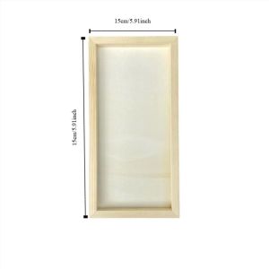 SJJL Wooden Blank Clay Frame Multi Size Creartive Picture Frame Wooden Craft Party Decor Art Puzzle Holder Children Painting Drawing