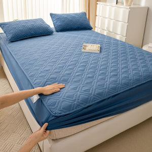 (1PC)Class A Thickened Quilted Waterproof Fitted Bedsheet 3/4/5/6ft. Bed Mattress Cover Bedspread(without Pillowcase)