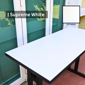 NOAH Table | made of Solid Rubberwood with EXTRA Thick Melamine Board with Itzel / Silko Leg home office student table