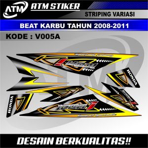 Stiker Striping Beat Karbu Variasi: Desain Unik & Modifikasi Motor