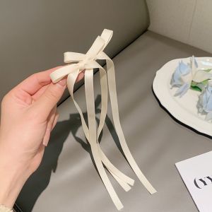 Fashion Long Hair Ribbon Bowknot Duckbill Clip Hairpin Bangs Accessories for Sweet Girls
