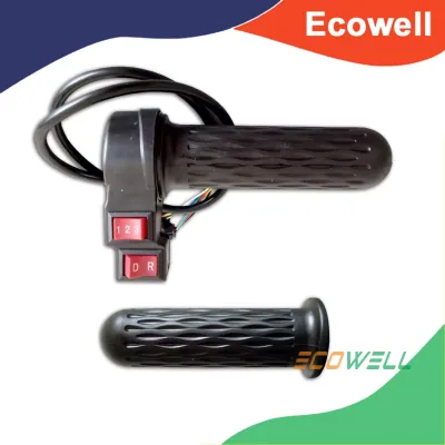 Ebike Throttle With 123 Speed Button Commonly Use For Romai Phoenix Nova nwow Gb2 Ecobike Reedley Hardwood Kuda And Other Model Or Brand