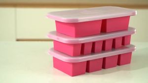 Silicone Freezer Molds with Lid  Food Grade Fresh-keep Meal Prep Tray for Kitchen 250ml Ice Molder