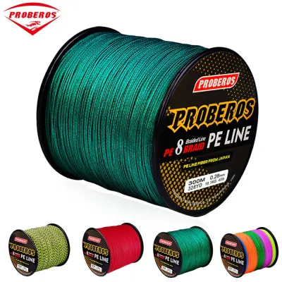 PROBEROS Fishing Line 500M 300M 8 Strands Braided Fishing Line Strong Dyneema Braided PE Line Fishing Line PE Braided Line PE LINE Bait Line