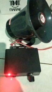 Ampi & Corong Speaker Satu Set untuk Jualan Keliling Ice Cream Diamond