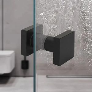 1 set of aluminum alloy square glass door handle barn door bathroom sliding door handle furniture hardware accessories
