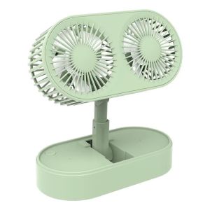 Small Home Portable Dual Head Fan Mini