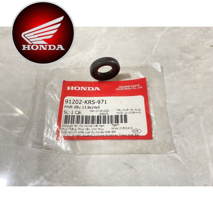 Phớt giò đạp khởi động Wave 100, Wave 110 (13.8x24x5) (91202KRS971)