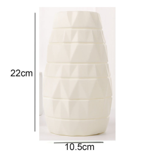 พลาสติกสไตล์ยุโรปแจกันเซรามิกเลียนแบบไม่แตกหักตกแต่งบ้าน