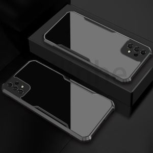 For Samsung Galaxy A73 A53 A33 A24 A23 A14 A13 4G 5G Phone Case Transparent Shockproof Acrylic Lens Protection Phone Shell Cover