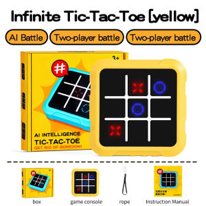 Tic Tac Toe Game Creative puzzle Family Game Multifunctional Kids Educational Toy Parent‑Child Interactive Brain Game
