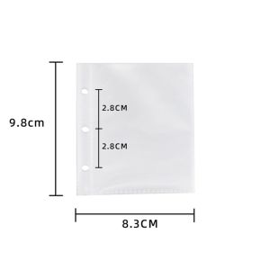 SECRETE AMBIENT LIGHT78SE0 อะคริลิก อัลบั้มรูป ดีไซน์คลื่นน้ำ ใบหลวม ที่เก็บการ์ดไอดอล ใช้งานได้จริง A5/A7/A8 ขนาด ที่ใส่การ์ดรูปถ่าย คอลเลกชันการ์ดภาพ