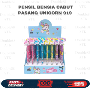 Pensil Bensia Unicorn Cabut Pasang 919 /918