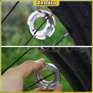 ZEO Bike Tool Spoke Wrench Bicycle Steel Wheel Rim Spanner Silver Color