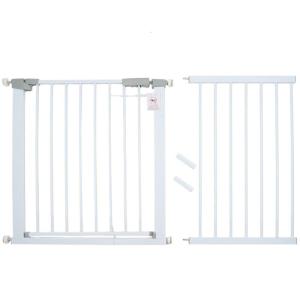 Universal Dog Gate Walk Thru Baby Gate 24.8-87.8Inch Easy Walk Thru Pet Gate Wide Safety Gate for Doorways and Stairways