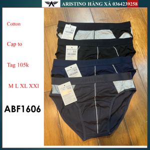 Quần sịp nam Aristino ABF1606 chính hãng co giãn tốt sịp tam giác cotton cao cấp giặt máy thoải mái