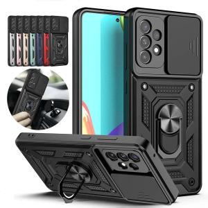 Armor Shockproof Magnetic Ring Stand Holder Case  For Samsung Galaxy S25 S24 S23 S22 S21 Ultra Plus S20FE  Note 20 10 Lens Cover