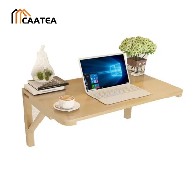 Solid Wood Folding Table Wall Mounted Desk Office Table Leisure Table Space saving and Convenient