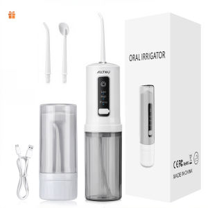 ALLTOU Water Flosser 3 Modes Oral Irrigator 200ml Large Tank Water Flosser Cordless 360° Cleaning Teeth Cleaner