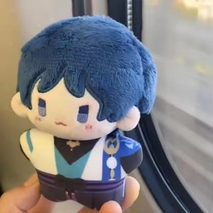 10 ซม. Kawaii Genshin Impact Idol ตุ๊กตา Scaramouche Kunikuzushi อะนิเมะ Plush Star ตุ๊กตารูปตุ๊กตาของเล่นแฟนของขวัญ