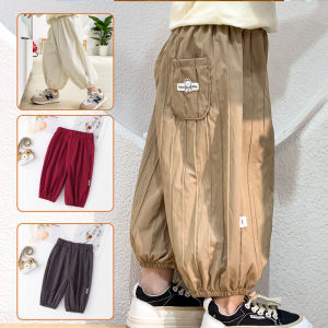 👶กางเกงขายาวเด็กขากว้างสไตล์เกาหลีรุ่นใหม่ กางเกงขาบานระบายอากาศได้ดี เหมาะสำหรับเด็กชายและเด็กหญิง Childrens bloomers【Hippobaby】