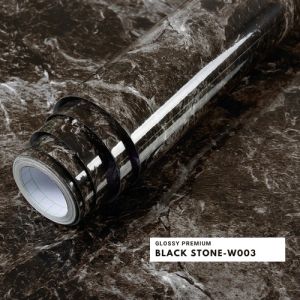 PROMO!!! Wallpaper Stiker Dinding Motif Marmer Bahan PVC UK 60 X 100 CM Waterpoof Tahan Api  Anti Minyak & Mudah Dibersihkan