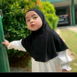 kerudung dagu anak usia 0-3 tahun bahan jersey yang nyaman/hijab bayi