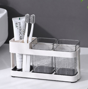 CHAINSHOP TOOTHBRUSH RACK WITH GARGLE CUP SET