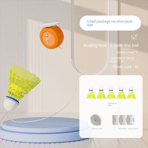 SERAPHYXO 1 Set Accompanying Practice Traininer Badminton Rebound Spin Self Training Badminton Badminton Accessories Storage Self Training  For Kids  Adult