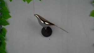 {READY STOCK}Golden Bird LED Wall Lights Parlor Bar Creative Wall Lamps Novelty Sconces Bedroom Bedside Lamp Living Room Decoration