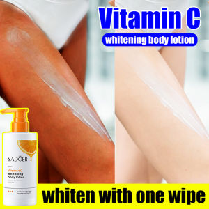 ❤7 days whitening❤ Original SADOER Permanent Whitening Body Lotion 250ML Vitamin C formula for effective whitening Skincare Healthy White Hand Leg Sensitive Area Body Lotion Lightening Hydrating Anti Aging Moisturizing Smoothing Skin Care