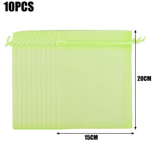 50Pcs Large Fruit Protection Netting Bag / Drawstring Pouch / Pest Control & Anti-Bird Mesh Bag / Vegetable Strawberry Grape Covers