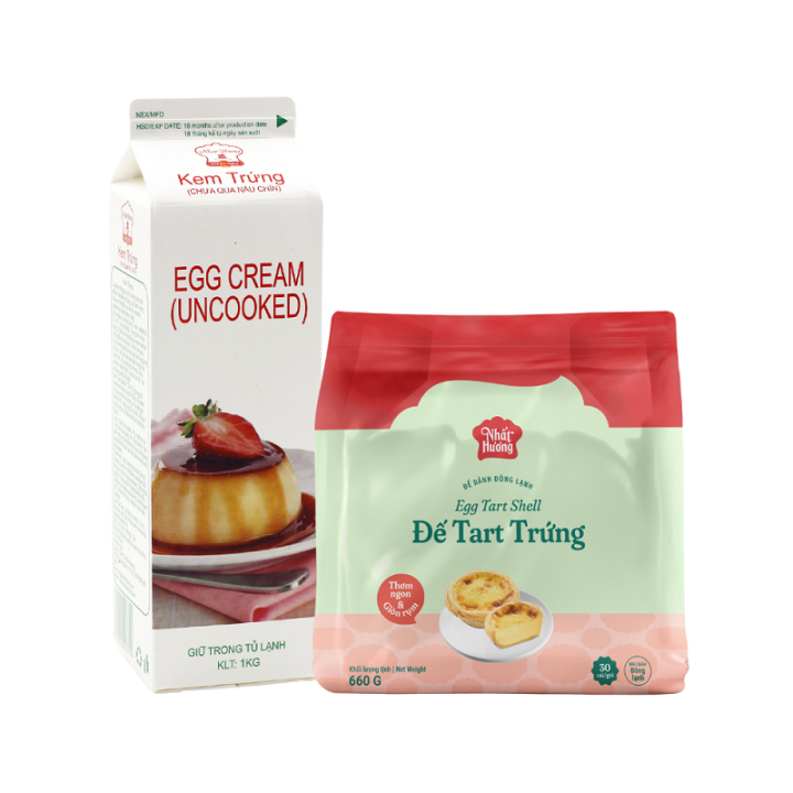 Combo Đế Bánh Tart Trứng và Kem Trứng Nhất Hương- Chỉ Giao Hàng Hỏa Tốc Hồ Chí Minh 2h