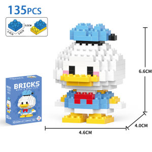 Mini Building Block Assembled Small Particles Toys For Kid Birthday Gift Cute Cartoon Blocks
