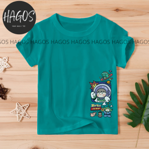 ATASAN KAOS BAJU TSHIRT ANAK LAKI PEREMPUAN KATUN LENGAN PENDEK DISTRO KIDS ROROJUMP ASTRONOT CUTE