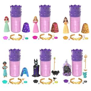 [BLIND BOX!] Disney Princess Royal Color Reveal Princess Or Villain Small Doll With 5 Surprises - Assorted (HWX09)