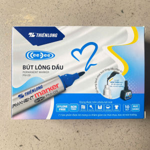 Bút lông dầu 2 đầu bút Thiên Long PM-09 - mực đều bám chắc trên nhiều chất liệu