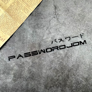 Password JDM Car Sticker Reflective Japanese Fuel Tank Scratch Personality Car Window Body Personality Vinyl Decals